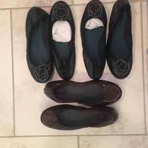 Lindsey Phillips ballet flats and snaps
